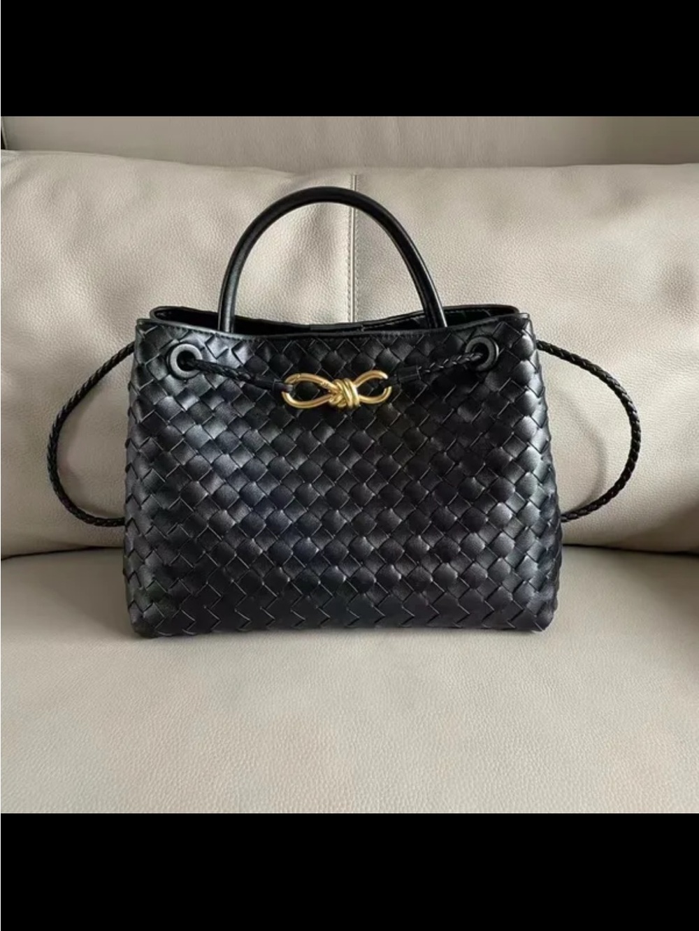 Bottega Veneta Medium Andimao Black